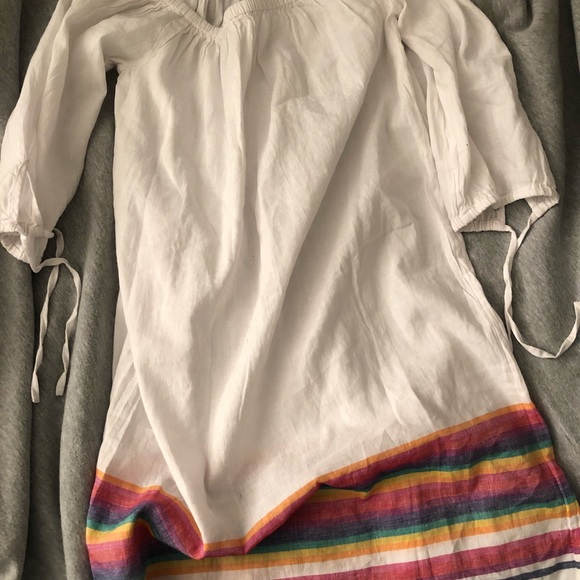 Jcrew Beach Dress with Rainbow Stripes - Picture 3 of 4